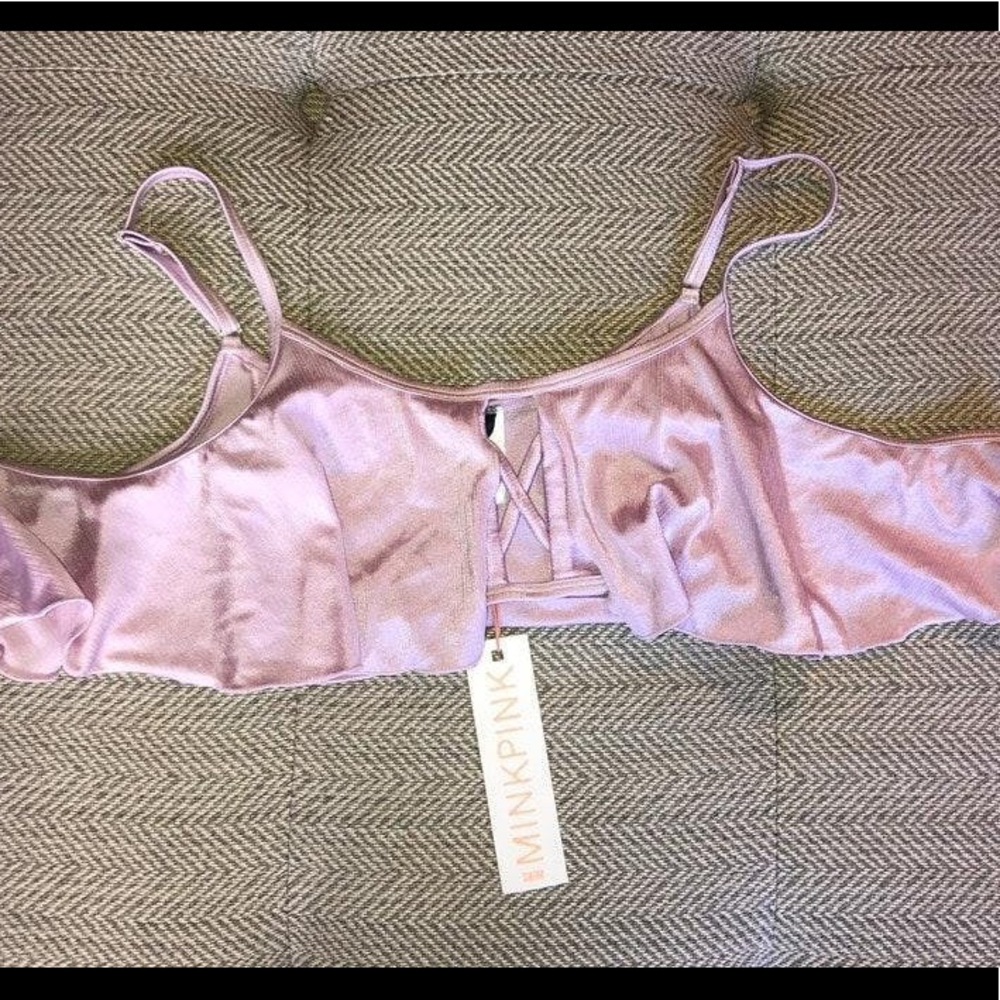 MINKPINK Off The Shoulder Bikini Top